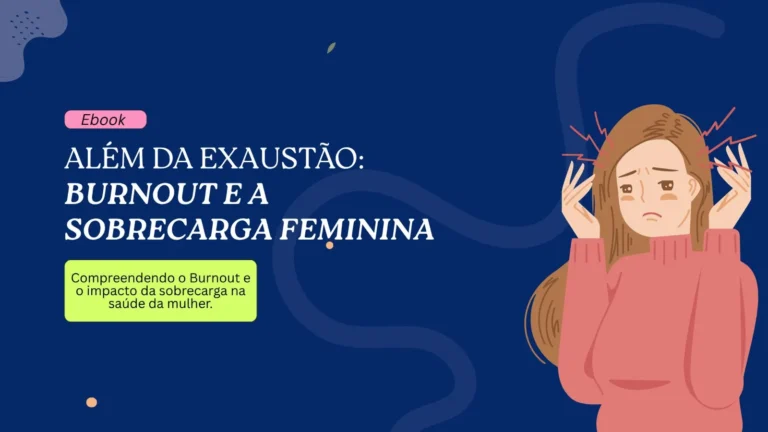 Capa do ebook sobre burnout e exaustão da mulher multitarefa
